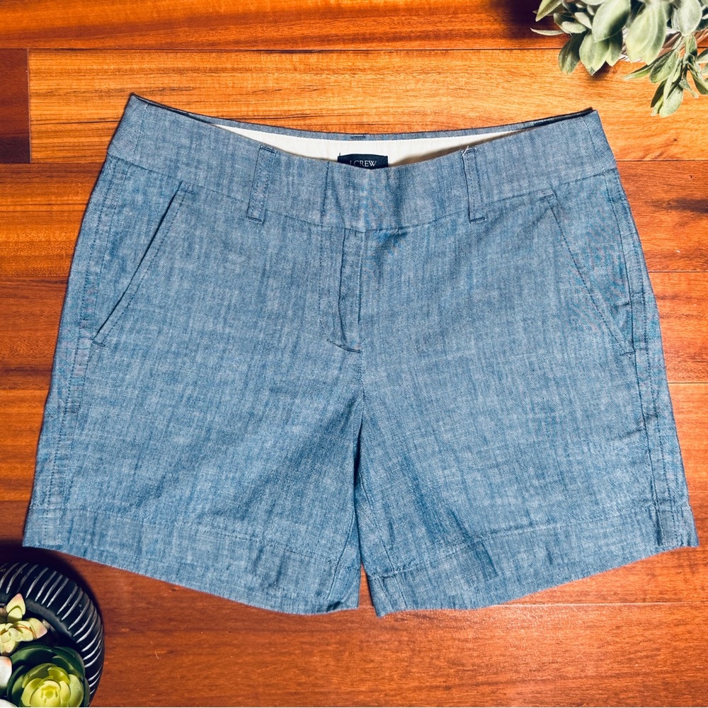 J. Crew Light Blue Chambray Shorts